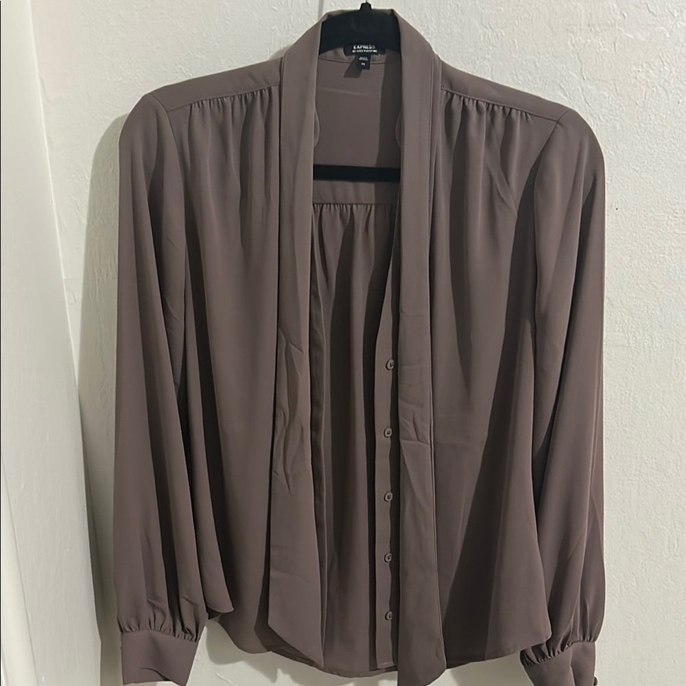 Express Taupe Blouse